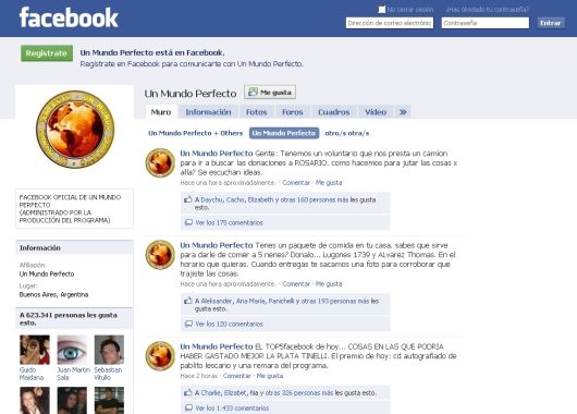 Un mundo perfecto es uno de los programas argetnino con más seguidores en Facebook.