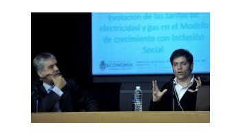 Julio De Vido, ministro de Planificación, y Axel Kicillof, viceministro de Economía.