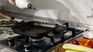 Easy cleaning of the kitchen griddle. Easy cleaning of the kitchen griddle.