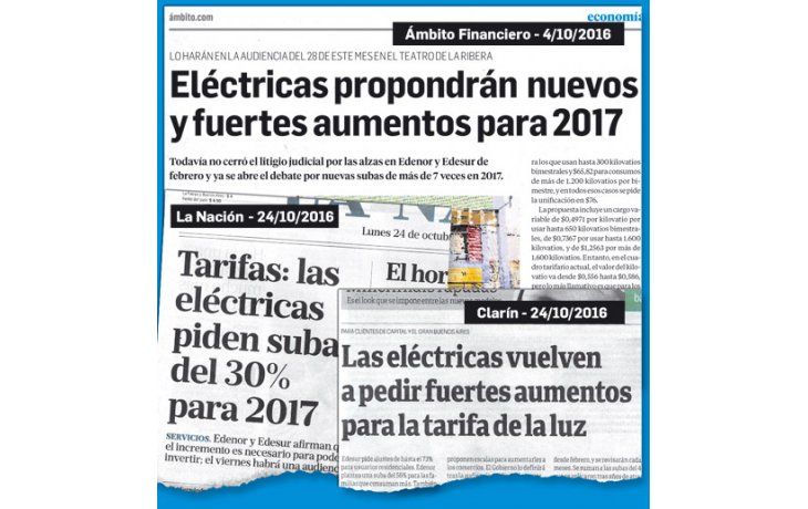 ámbito.com | Cómo se informa. Este diario anticipó hace 20 días el pedido de aumento de las eléctricas que ayer fue tapa en Clarín y La Nación.