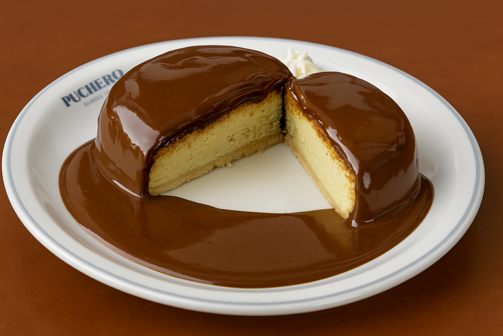 El cheesecake se presenta en un formato teatral que sorprende al comensal.