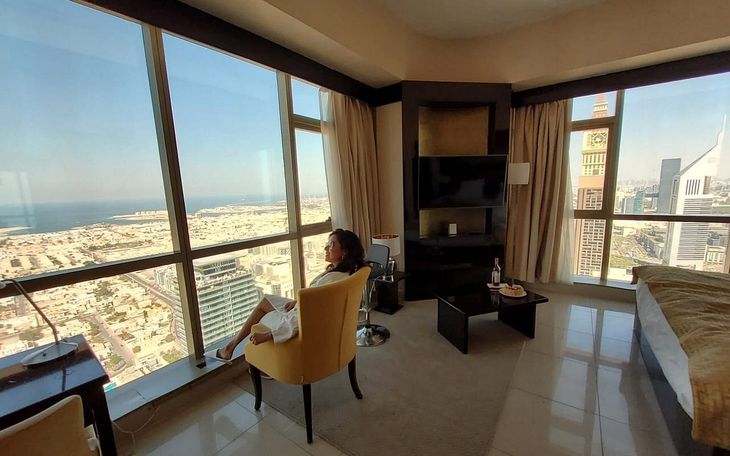 Habitación del Gevora Hotel, que hasta ahora ostenta el título del hotel más alto del planeta Habitación del Gevora Hotel, que hasta ahora ostenta el título del hotel más alto del planeta