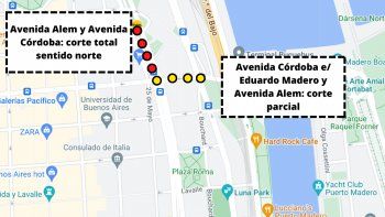 cumbre de la celac: cuales son los cortes de transito en la ciudad