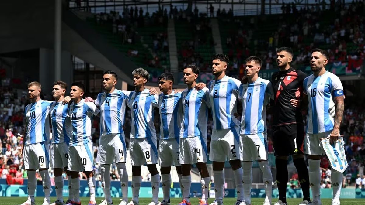 They booed the Argentine anthem in France at the debut of the Argentine Under 23 team at the Olympic Games