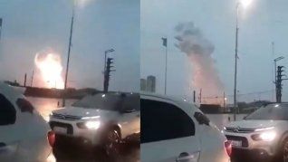 Explosión en La Matanza en medio del temporal en AMBA. 