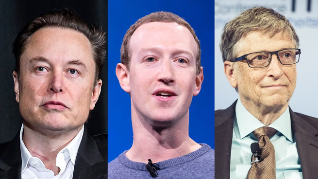 Las tres caras más conocidas del mundo de la tecnología.