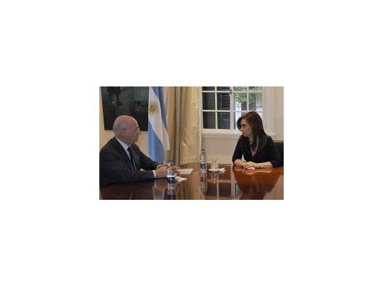 La Presidente y el titular de Techint, Paolo Rocca, durante una reunión que mantuvieron en 2011 en la quinta de Olivos.