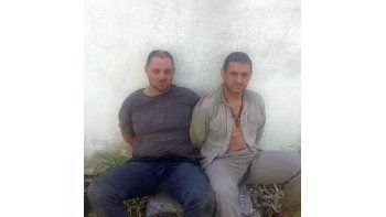 Así fueron recapturados Christian Lanatta y Víctor Schillaci.