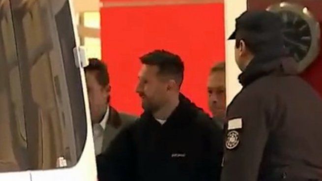 Messi llegó al país este martes para jugar con la Selección.
