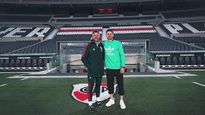 Martín Demichelis y&nbsp;Lucas Alario.&nbsp;