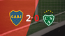 en su casa, boca juniors le gano a sarmiento por 2-0 en su casa, boca juniors le gano a sarmiento por 2-0