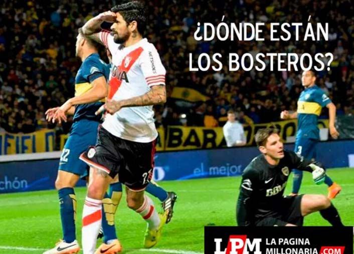 Tras la victoria de River, aparecieron los afiches contra Boca (foto 1)
