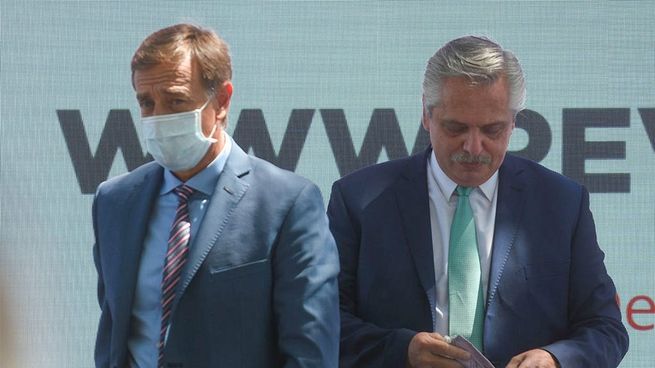 Distantes. La relación entre Rodolfo Suarez y Alberto Fernández se caracterizó por frecuentes focos de tensión y el caso Portezuelo fue uno de los ejes que causaron desencuentros.