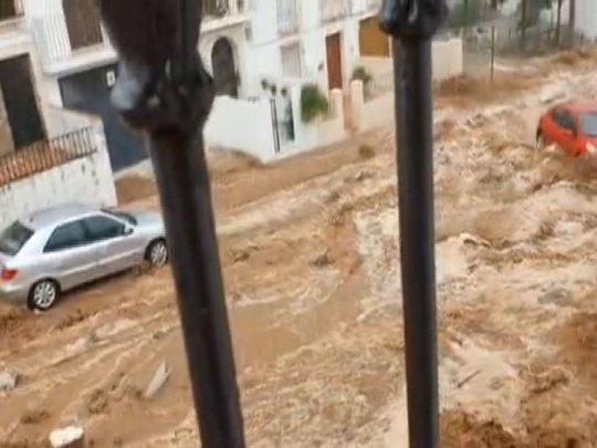 Tromba e inundaci&oacute;n en Estepa, Sevilla.