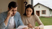Una pareja hace cuentas y duda sobre si tomar un crédito hipotecario ahora en un contexto de alza de tasas y barreras para acceder por parte de los bancos
