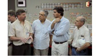 El ministro de Planificación, Julio De Vido, junto al jefe de Gabinete, Jorge Capitanich, recorrieron las instalaciones de Atucha II.