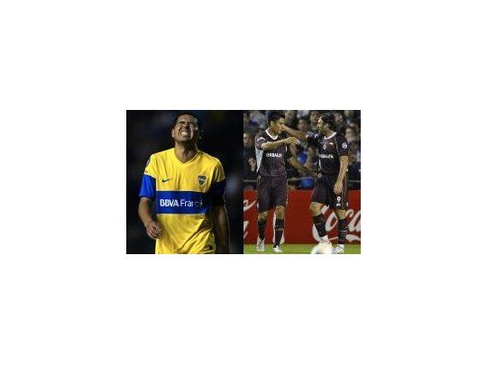 Riquelme se lamenta por el empate que festejó Lanús.