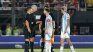Lionel Messi and his strong complaints against the Brazilian referee, Anderson Daronco. Lionel Messi and his strong complaints against the Brazilian referee, Anderson Daronco.