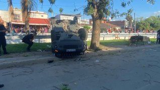 Así quedó el vehículo que atropelló a la bebé de 11 meses