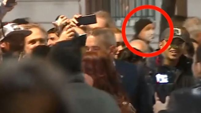 Atentado a Cristina Kirchner. Por esta foto identifican al presunto líder de la agrupación Revolución Federal, identificado como Jonatan Morel.