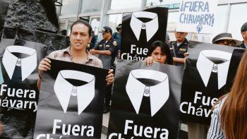 SEÑALADO. Las protestas contra Pedro Chávarry pusieron foco en sus vínculos con el grupo criminal Los Cuellos Blancos del Puerto.