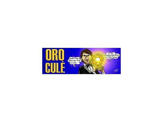 El diario catalán Sport apeló al humor para retratar el premio a Messi.