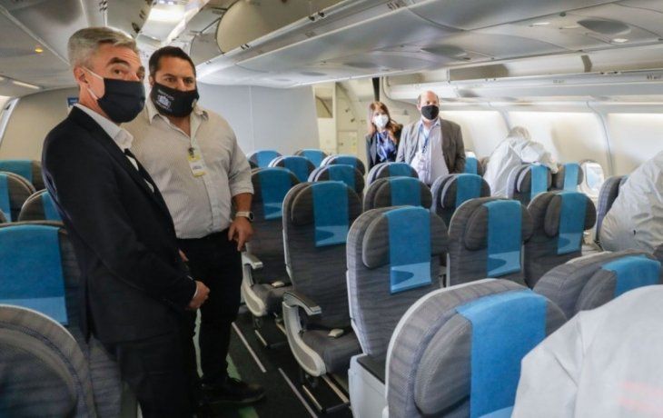 Probaron un nuevo desinfectante para los aviones&nbsp;