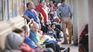 Worry. A group of people line up for a job interview in Kentucky. Unemployment insurance claims rose in September. Worry. A group of people line up for a job interview in Kentucky. Unemployment insurance claims rose in September.