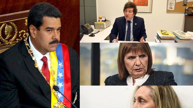 El gobierno de Venezuela busca tramitar una orden de captura contra Javier Milei, Patricia Bullrich y Karina Milei.