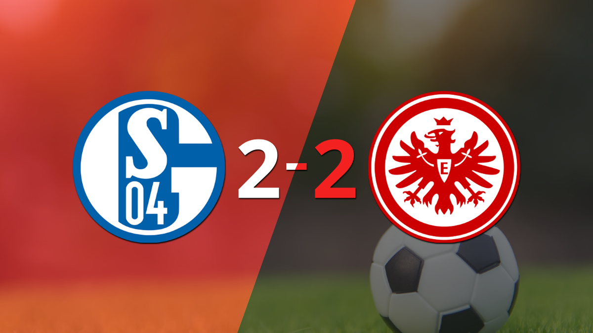 Schalke 04 and Eintracht Frankfurt drew 2-2