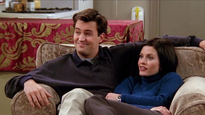 Courtney Cox y Matthew Perry en Friends.&nbsp;