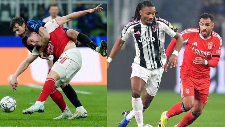 Los partidos que no se podrán dar: Arsenal vs Inter, en italia, y Juventus vs Benfica, también en Italia.