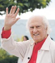 Pino Solanas ayer al llegar al Festival de Cannes.