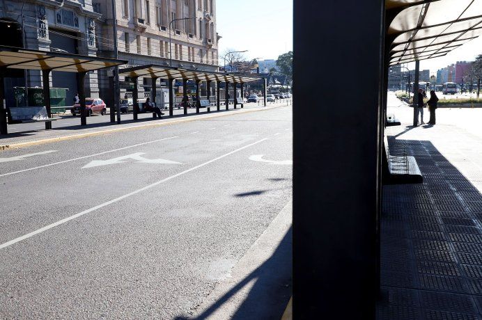 El paro en Buenos Aires. El paro en Buenos Aires.