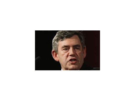 Gordon Brown, premier británico.
