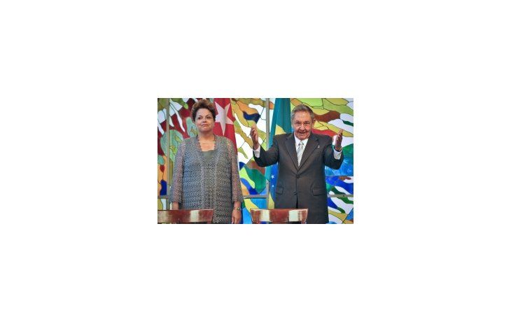 Dilma Rousseff y Raúl Castro.