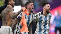 La Selección festejó a pleno en el vestuario la clasificación a la final del Mundial.