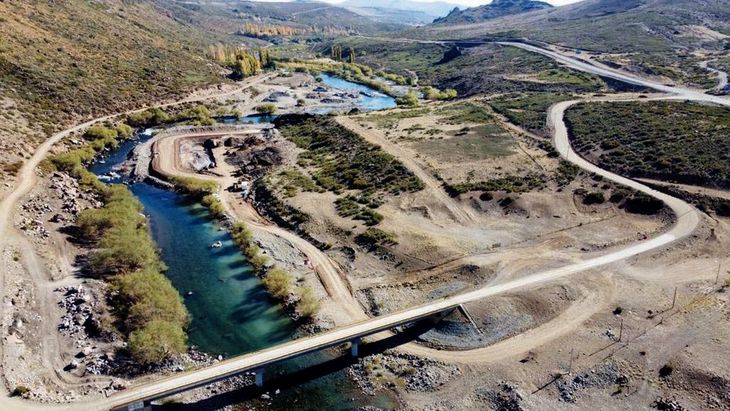 Represa Nahueve, en Neuquén.