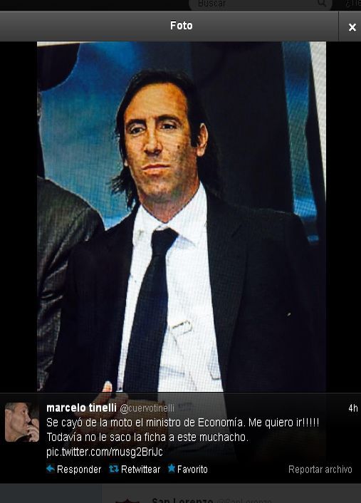 Tinelli disparó contra Lorenzino por Twitter  (foto 1)