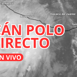Sigue la trayectoria del huracán Polo frente a las costas de México.