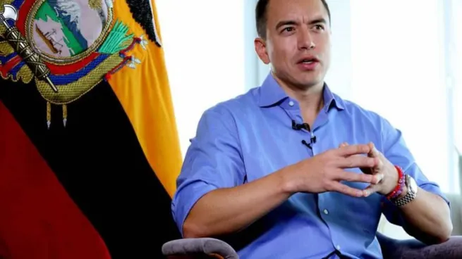 Daniel Noboa, presidente de Ecuador. 