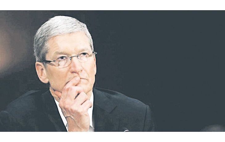 duro. Así se mostró Tim Cook con la decisión de la Unión Europea.