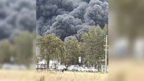 Una importante cortina de humo generó preocupación en Gualeguaychú