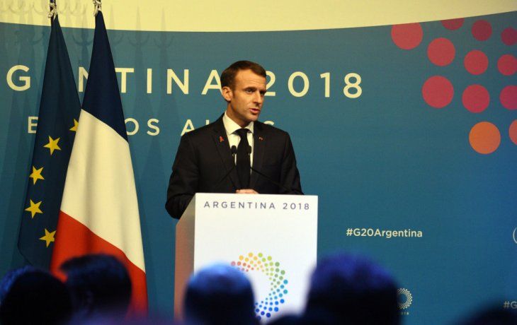 ámbito.com | Emmanuel Macron en la conferencia de prensa durante el G20.jpg