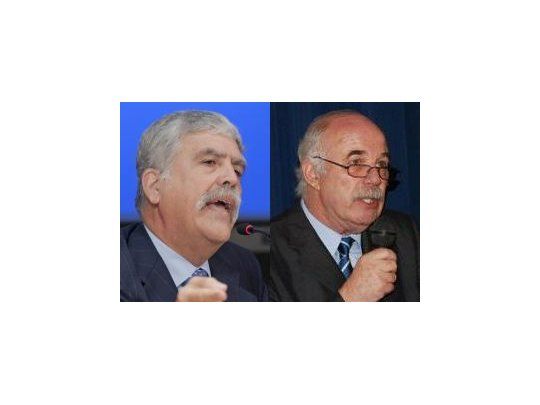 Julio de Vido y Carlos Casamiquela.