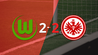 vibrante 2-2 entre wolfsburgo y eintracht frankfurt