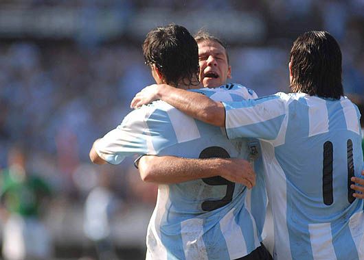 Argentina goleó a Bolivia en el Monumental (foto 1)