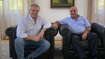 Alberto Fernández y Juan Manzur.