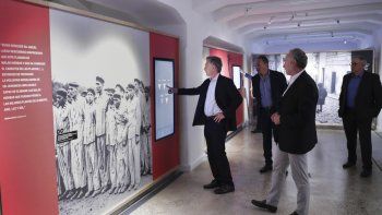 Macri, durante su visita al Museo del Holocausto en la Ciudad de Buenos Aires.