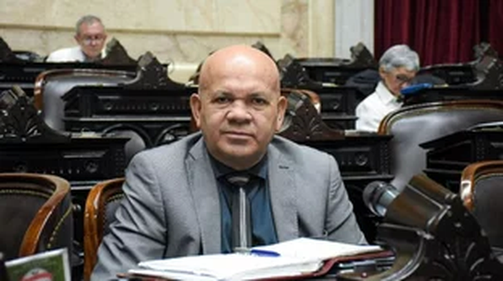 Aldo Leiva en su rol de diputado nacional.